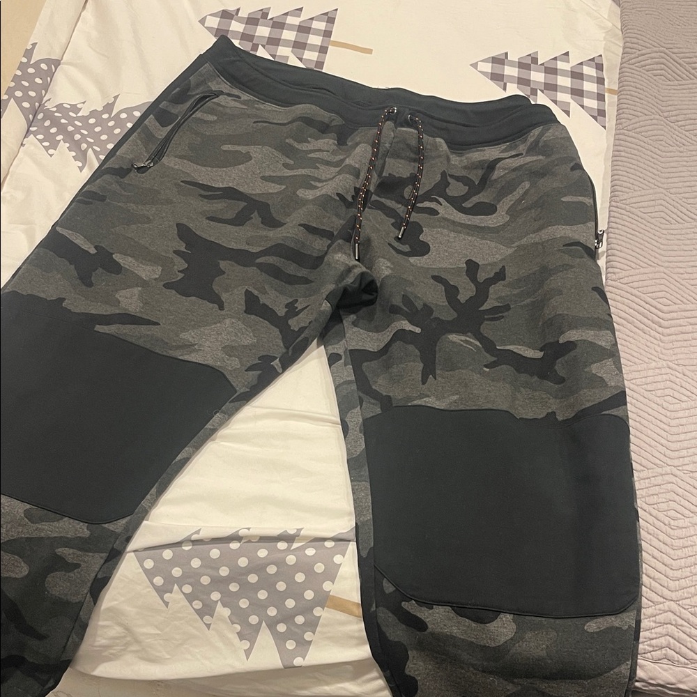 Polo Camouflage Jogger Pants with Black Accents